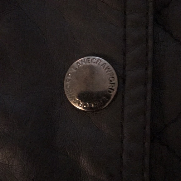 Lane Crawford Black Faux Leather Coat  Siz… - Picture 5 of 14